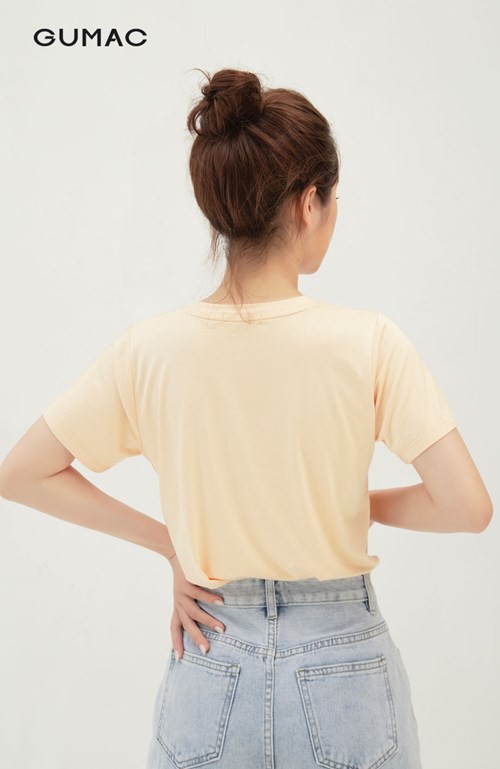 [Mã WABRGU100 giảm 15% đơn 249K tối đa 100k] Áo thun in hình tròn ATB355 thiết kế basic trẻ trung GUMAC | BigBuy360 - bigbuy360.vn