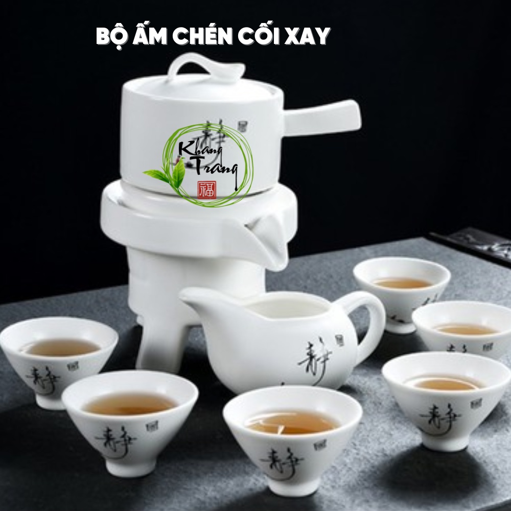 Bộ ấm chén Cối Xay ⚡ CAO CẤP ⚡ Bộ Ấm Chén Pha Trà Cối Xay Hoài Cổ Cao Cấp