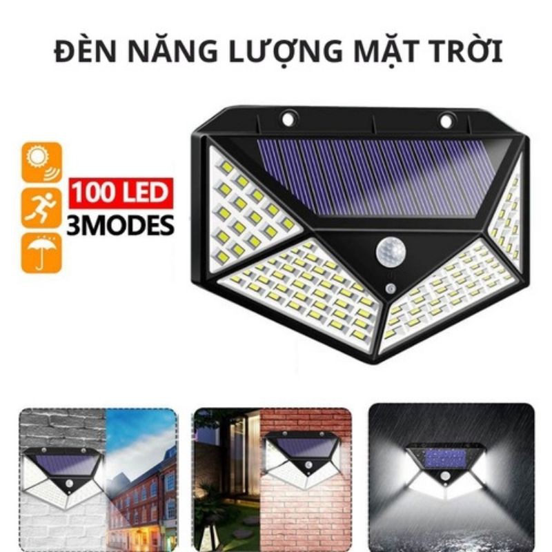 Đèn năng lượng mặt trời 100 led