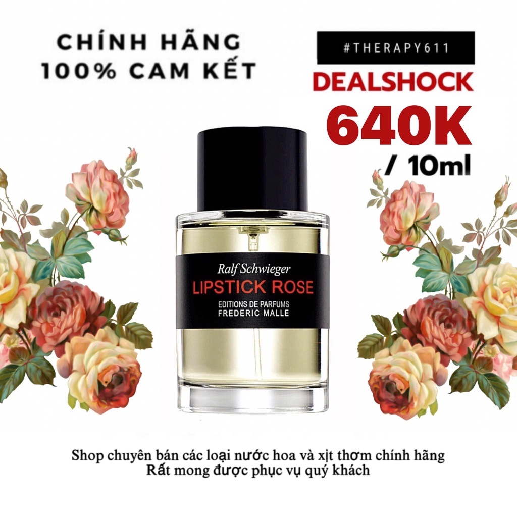 [𝗦𝗔𝗟𝗘]..::✨Nước Hoa Frederic Malle Lipstick Rose  ✨::..