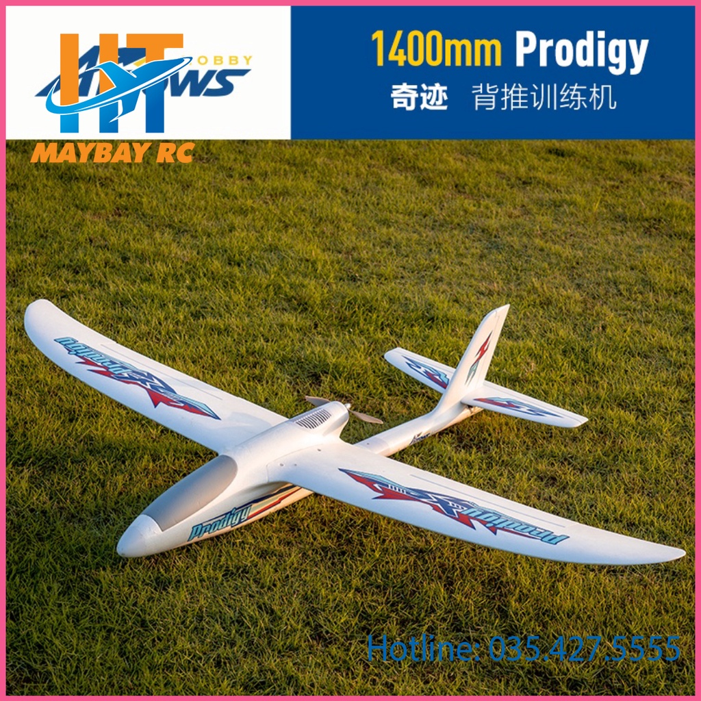 Combo Tàu lượn điều khiển từ xa Prodigy Arrows RTF sải 1400mm