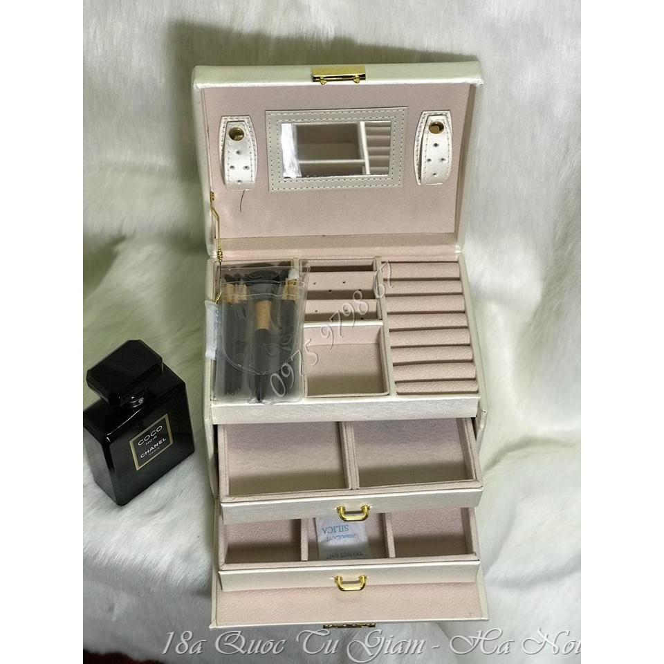 Cốp đựng trang sức 3 tầng
