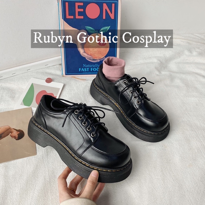 [Sẵn]  Giày Oxford đế dày cá tính ( Màu đen và nâu ) Size 35 - 40, 2101