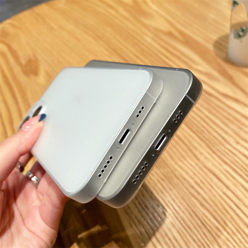 Ốp Điện Thoại PP Siêu Mỏng Trong Mờ Cho iPhone 14 Plus 11 13 Pro Max