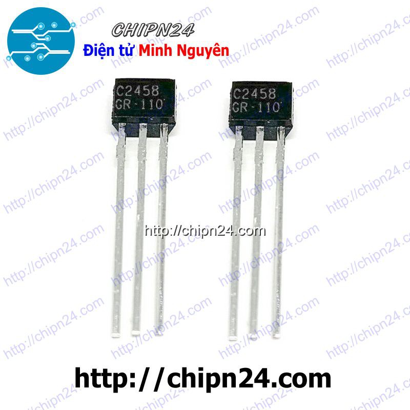 [3 CON] Transistor C2458 TO-92S NPN 150mA 50V (80MHz 200mW 2SC2458 2458)