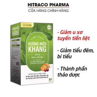 Viên uống Vương Niệu Khang giảm tiểu đêm, tiểu rắt, tiểu yếu, rối loạn đường tiểu - Hộp 50 viên [Vương Niệu Khang]