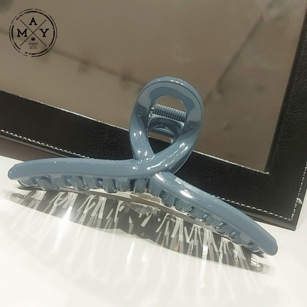 Kẹp Càng Cua Hàn Quốc MAY.SINCE2011 Kẹp Tóc Chất Liệu Nhựa Acrylic, Màu Trơn Dáng Kẹp Xoắn Thời Trang KT9