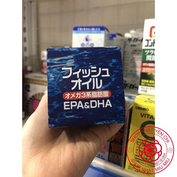 Viên uống dầu cá omega 3 hỗ trợ tim mạch Orihiro 180 viên