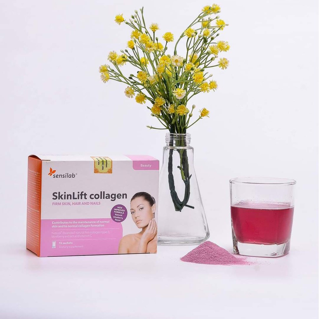 ✔️️️(Tặng quà) Skinlift Collagen date 2024 - Hỗ trợ đẹp da, chống lão hóa (Hộp 15 gói)