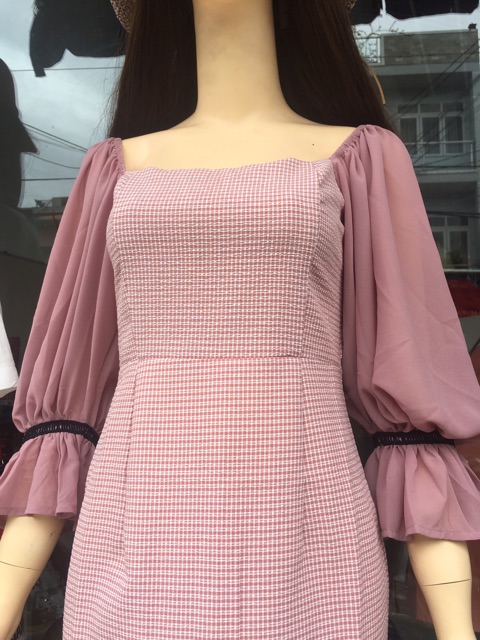 Đầm váy dự tiệc caro nhí dễ thương | BigBuy360 - bigbuy360.vn