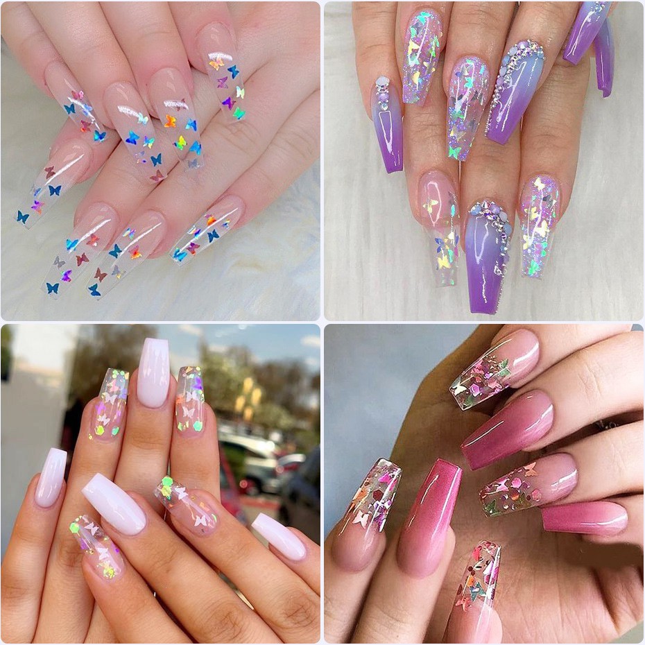 Bướm trang trí móng, bướm ẩn nail Jeliva Chính Hãng