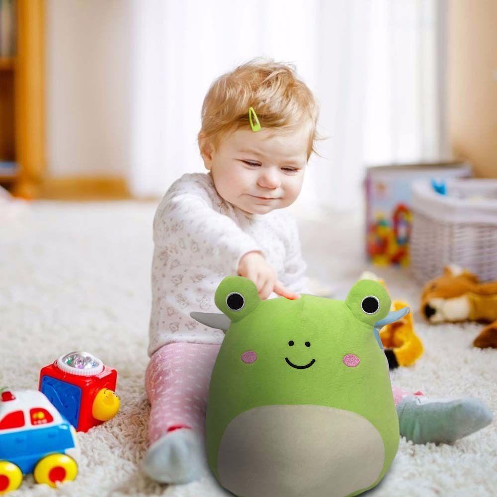NICKOLAS Đồ chơi nhồi bông Hình Ếch 3d Mềm Mại Đáng Yêu