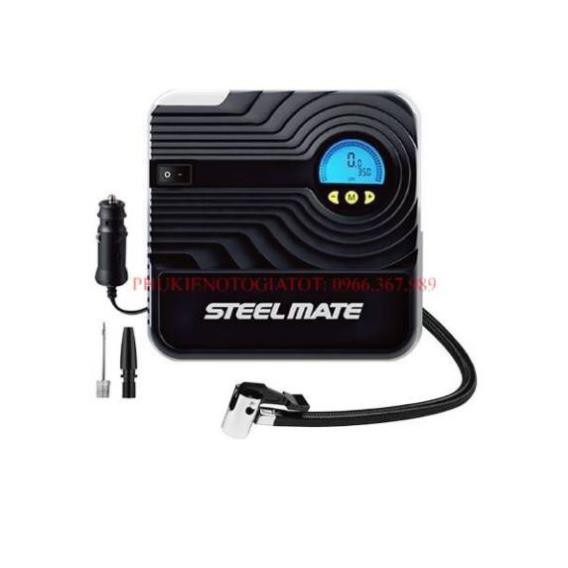 Bơm lốp ô tô STEELMATE P05, P03 tự ngắt và đồng hồ cơ