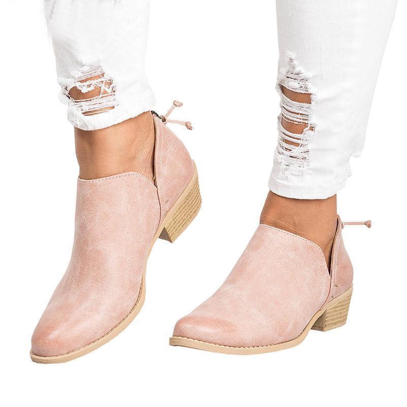 Giày Boot da PU thời trang cho nữ