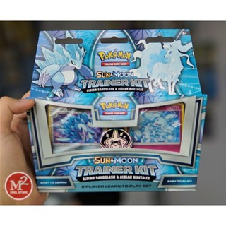 Hộp thẻ bài Pokemon TCG Sun & Moon Alolan Sandslash và Alolan Ninetales Trainer Kit - Hoa Kỳ USA