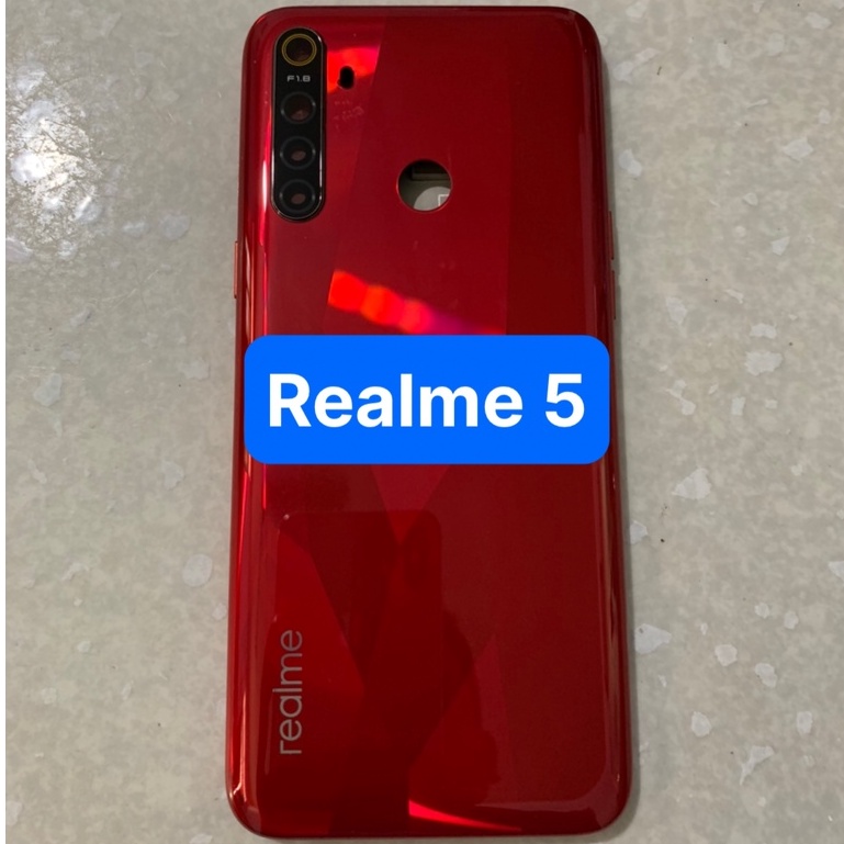 bộ vỏ Realme 5 / Realme 5s dùng chung - gồm lưng,xương,phím,kính camera