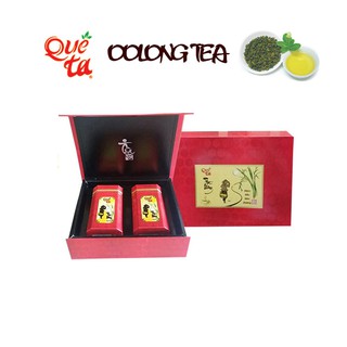 Hộp quà tăng trà ô long 2 in 1 ( 200g), hộp đỏ