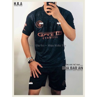 QUẦN ÁO BÓNG ĐÁ MANCITY ĐEN CAO CẤP SPF MỚI 2020-2021