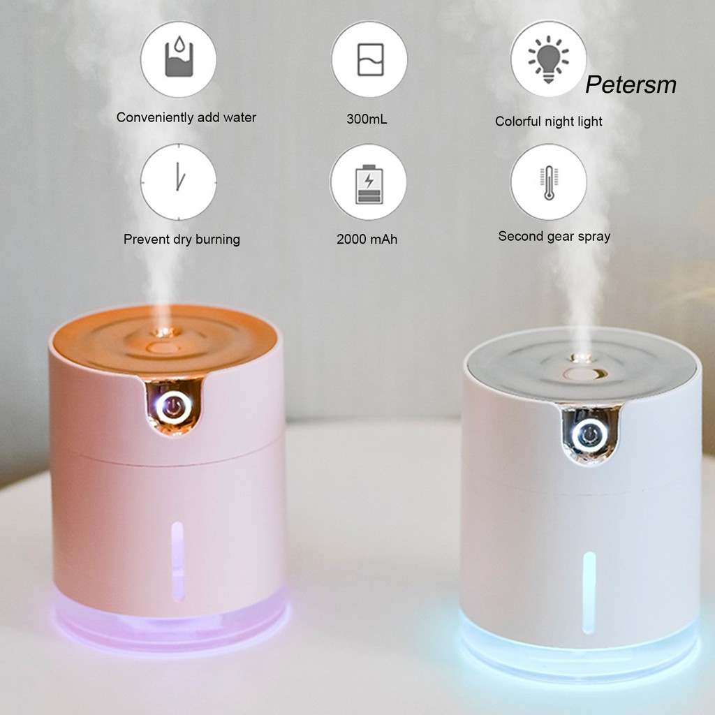 Máy Phun Sương Tạo Ẩm S24Xabs Tích Hợp Đèn Led Nhiều Màu