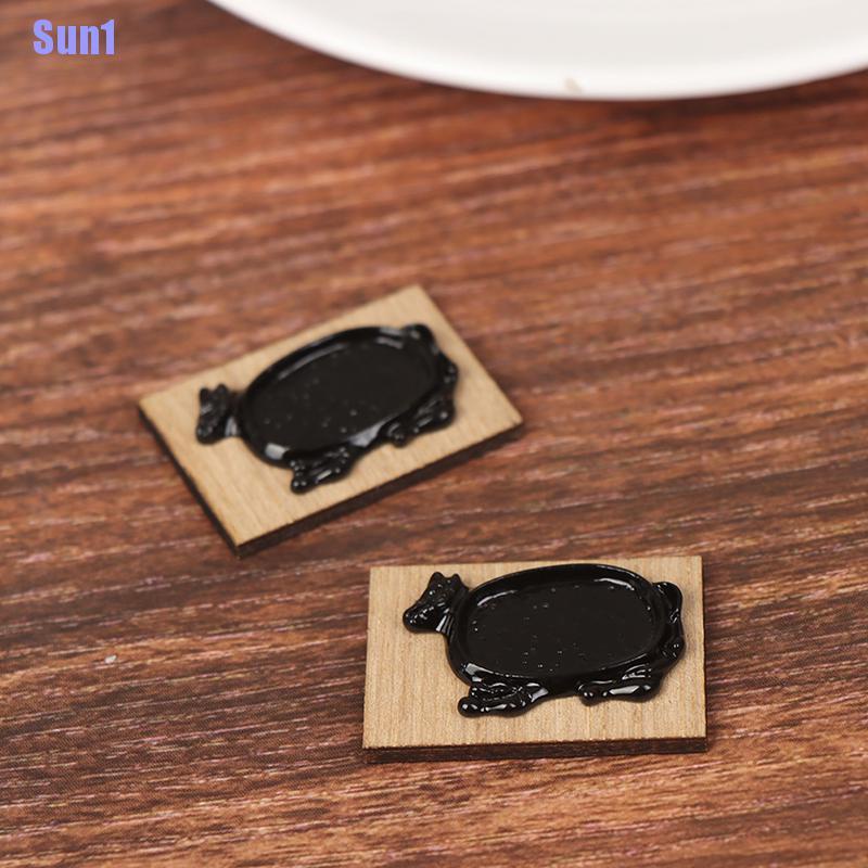Mô Hình Đĩa Bít Tết Tỉ Lệ 1: 12 Trang Trí Nhà Búp Bê