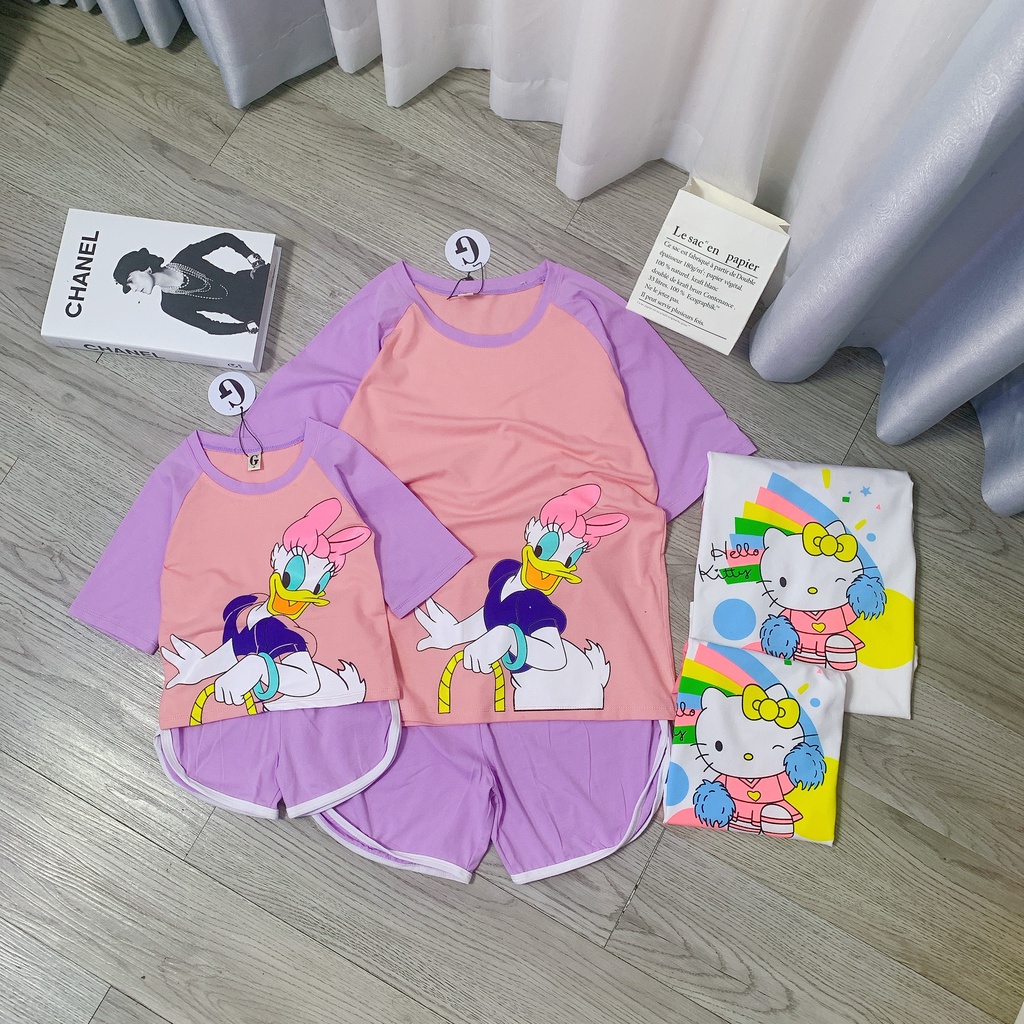 Lyvyshop - Bộ quần áo cho mẹ, bé gái siêu dễ thương (giá 01 bộ) từ 09kg-70kg