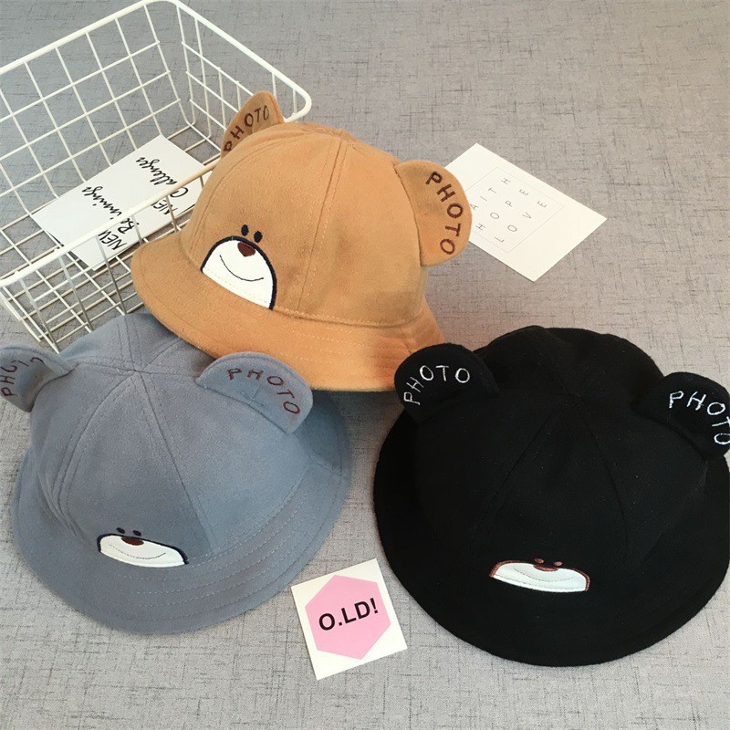 Mũ Thời Trang Hàn Quốc Trẻ Em Chất Liệu Nỉ