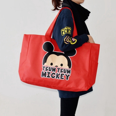 Túi Xách Cỡ Lớn Bằng Vải canvas Chống Thấm Nước Họa Tiết Hoạt Hình Mickey KN3304