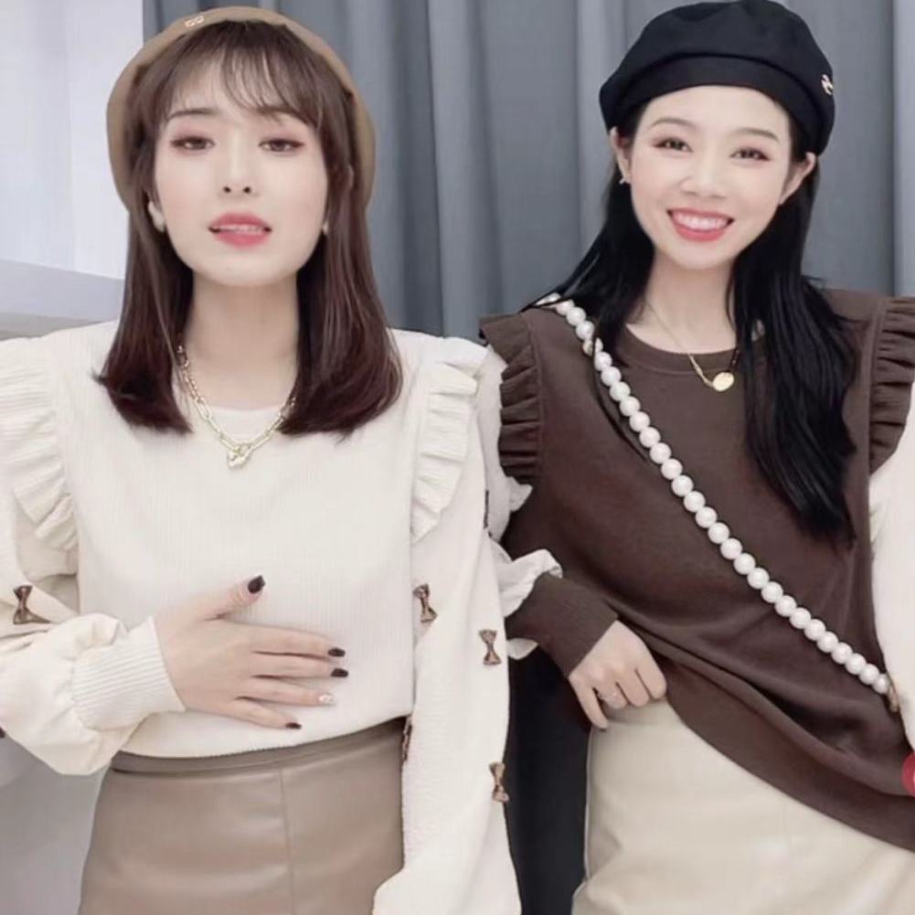 Áo Thun Nữ Dài Tay Cổ Tròn Thời Trang Hàn