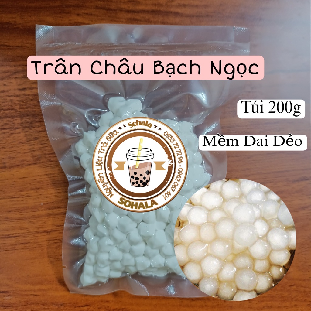 Trân châu Caramel / Bạch Ngọc/ Hoàng kim túi 200g | Sohala Food