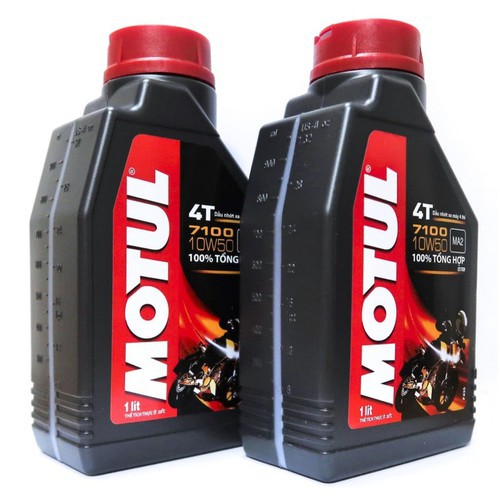 Combo 2 chai nhớt Motul 7100 10W50 tổng hợp toàn phần