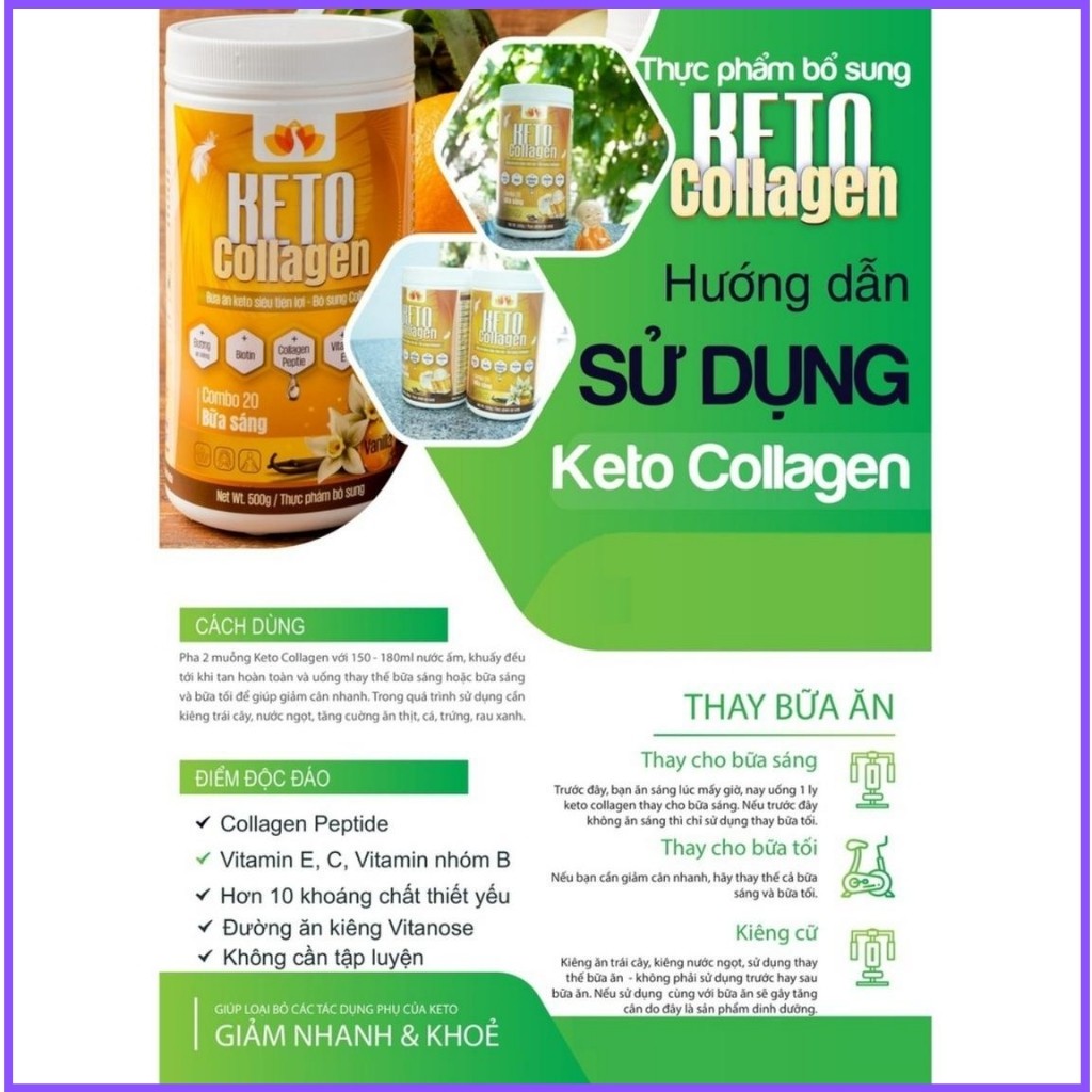 Giảm cân Keto Collagen KT02 – Bữa Ăn Siêu Tiện Lợi – Giảm Cân Nhanh – Giảm Cân An Toàn (02 Hộp 500GRAM) | BigBuy360 - bigbuy360.vn