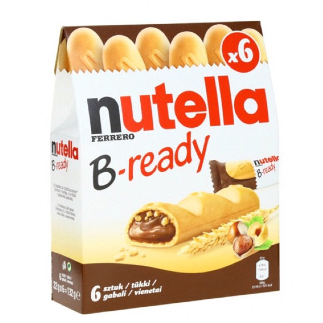 Bánh Nutella nhân kem socola hạt phỉ (Nutella B-ready) - hàng xách tay Đức 🇩🇪