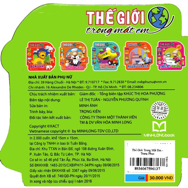 Sách: Thế Giới Trong Mắt Em Trang Phục | BigBuy360 - bigbuy360.vn