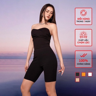 Áo Quây Xoắn Croptop Nữ BUSY Thun Gân Chun Co Giãn Ôm Sát QXC