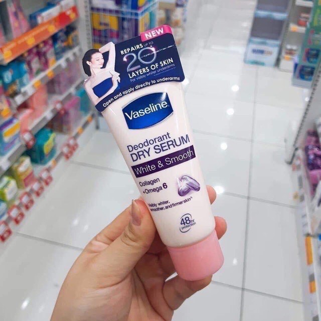 Kem khử mùi trắng nách Vaseline Dry Serum 50ml Thái Lan | BigBuy360 - bigbuy360.vn