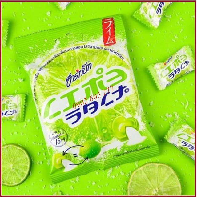 [hàng chính hãng]Kẹo Chanh Muối Hartbeat Lime Salt Candy 100g Thái Lan
