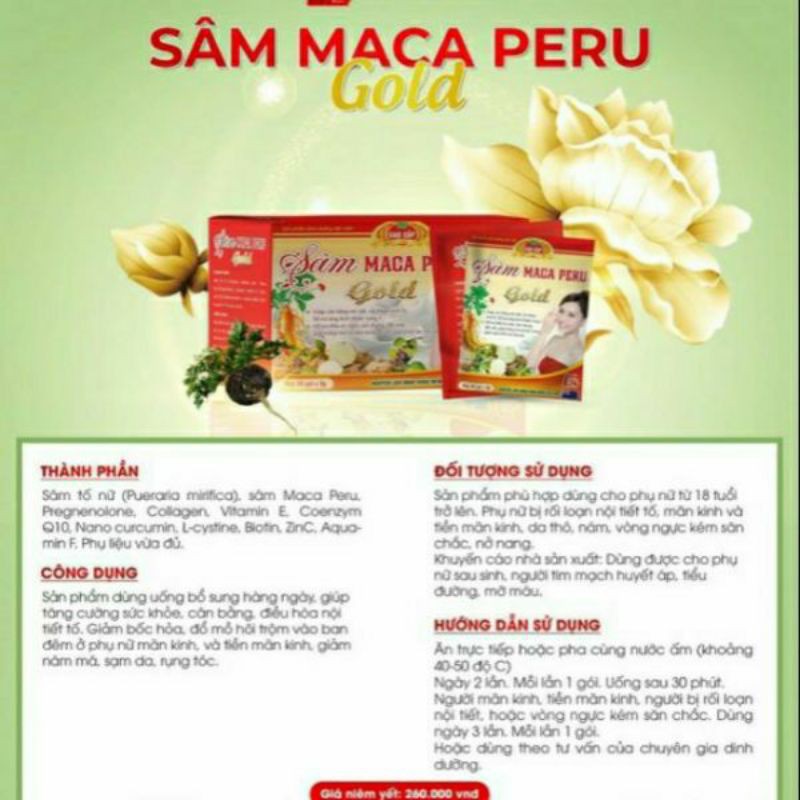 Combo 5 hộp sâm maca peru gold