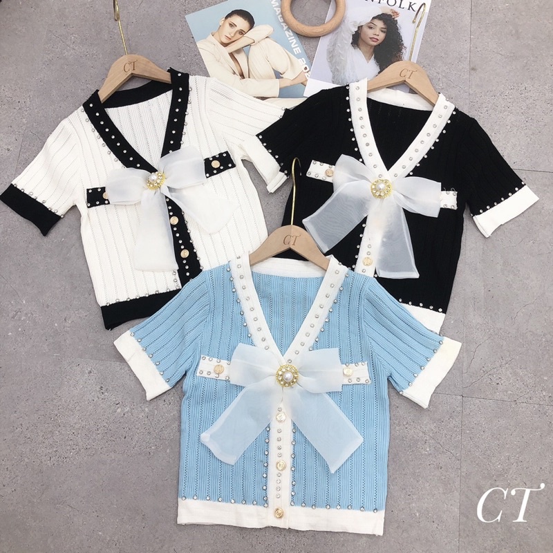 ÁO LEN NƠ TO SANG CHẢNH CHẤT LEN ĐẸP MS23118