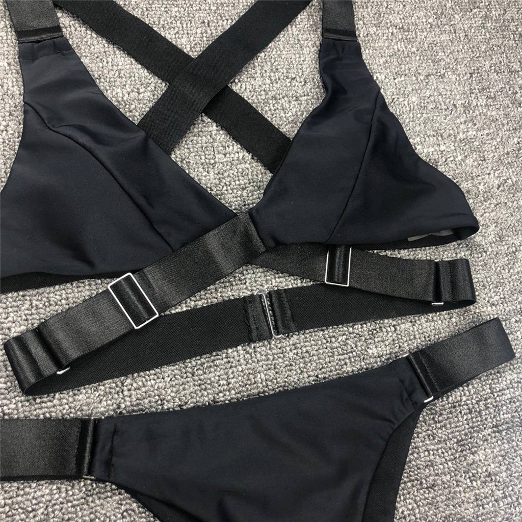 Bikini 2 mảnh phối dây đan chéo gợi cảm dành cho nữ | BigBuy360 - bigbuy360.vn