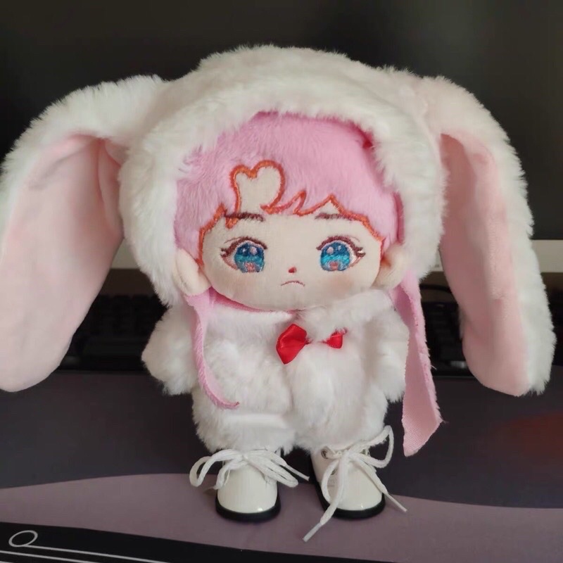 Áo thú lông cho doll 20cm nhỏ người
