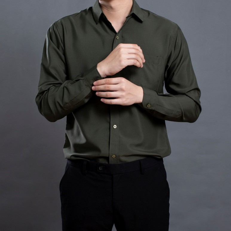 Áo sơ mi tay dài có túi LADOS - 1778 chất mềm mịn thấm hút tốt - Áo sơ mi nam dành cho các quý ông | BigBuy360 - bigbuy360.vn