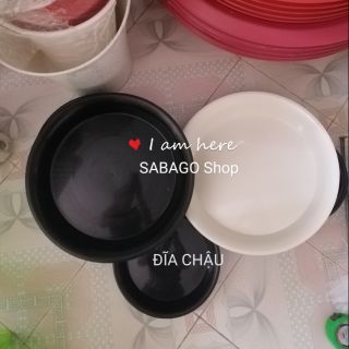 Đĩa chậu lót nhựa rộng lòng 12cm và 14cm, siêu dày, bền, đẹp hàng VN chất lượng cao