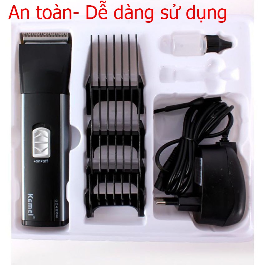 Tông đơ cắt tóc cho bé Kemei Km-2399 máy khỏe cắt êm và an toàn