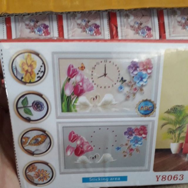 Tranh đính đá đồng hồ y8063(75×50) VS066 (75X50)