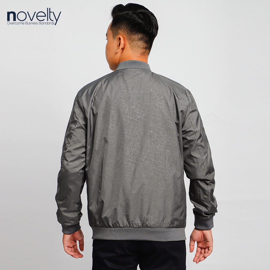 Áo jacket nam in chìm Novelty trượt nước màu xám đậm 2203382