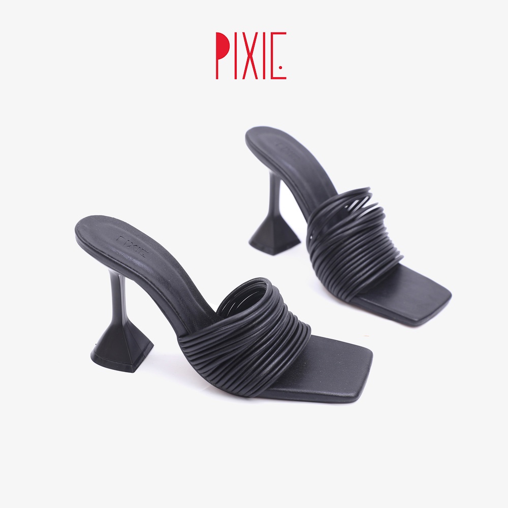 Guốc Cao Gót 9cm Gót Ly Quai Sợi Pixie X679