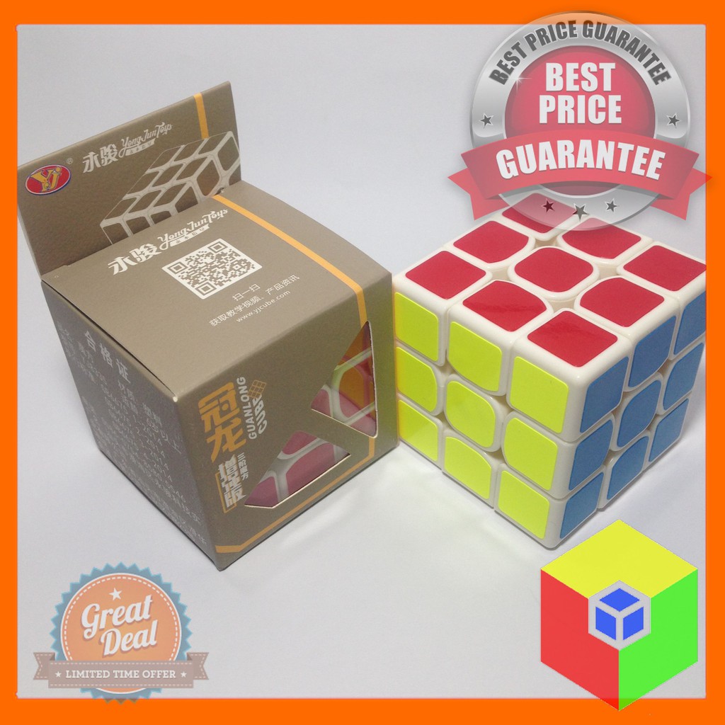 Rubik 3x3 YJ GuanLong, GuanLong Plus Đồ Chơi Giáo Dục Trí Tuệ Lập Phương 3 Tầng HNT Cubing