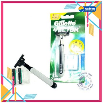 Lưỡi dao cạo râu Gillette Vector kèm 2 lưỡi