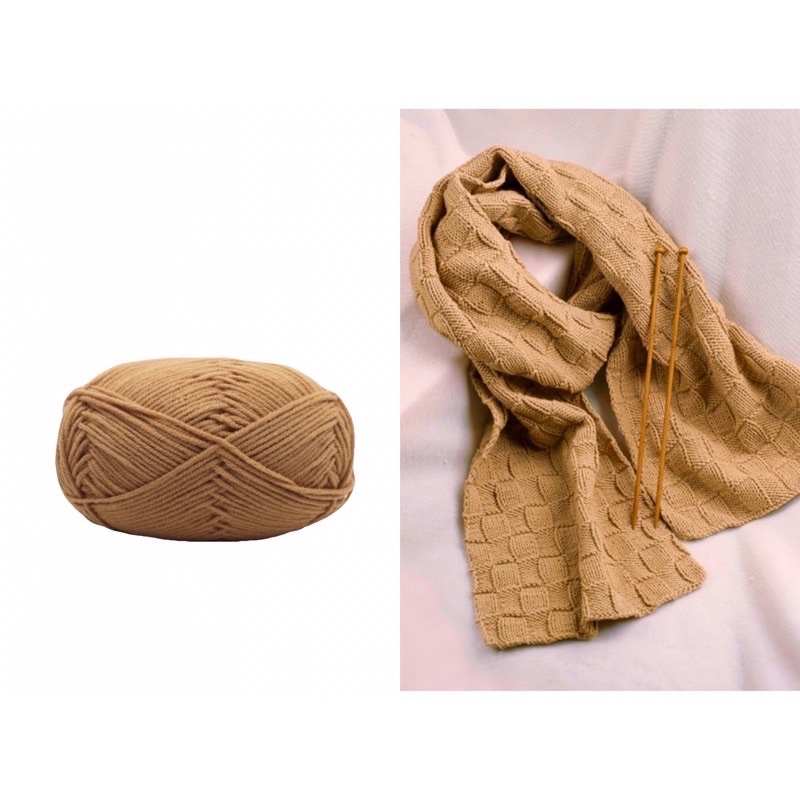 DIY - Gói nguyên liệu đan khăn len SỢI NHỎ quàng cổ nam nữ quà tặng bạn trai cặp đôi ý nghĩa