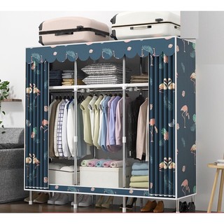 tủ vải KHUNG SẮT TO 3 buồng